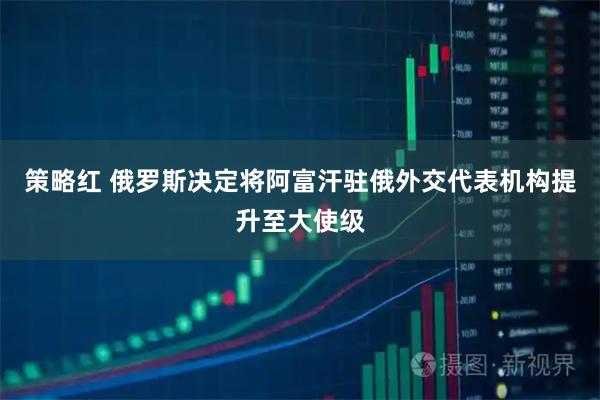 策略红 俄罗斯决定将阿富汗驻俄外交代表机构提升至大使级
